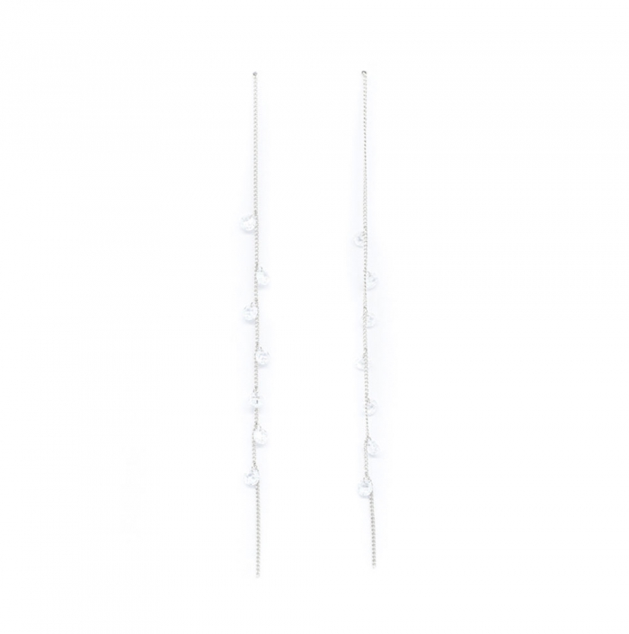 Silver Anemona Earrings