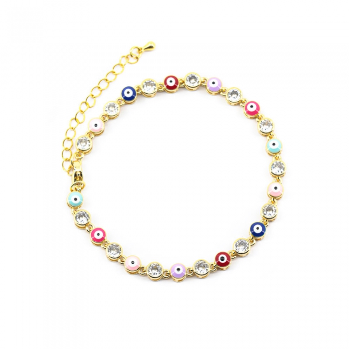 Gold Colored Turkish Eye Bracelet