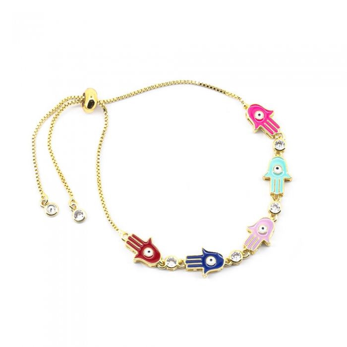 Gold Colored Hamsa Bracelet