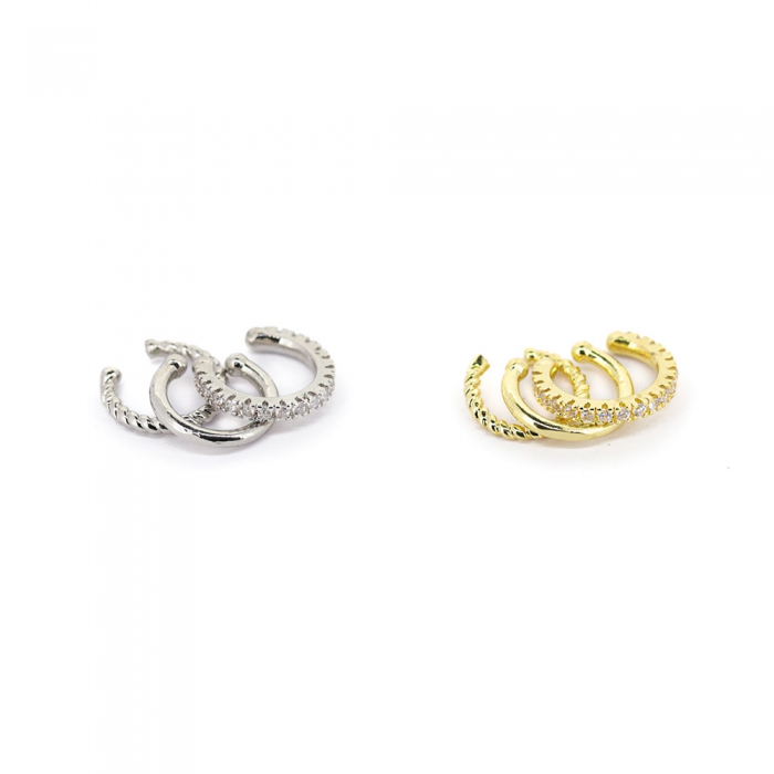 Silver & Gold Ear Cuffs