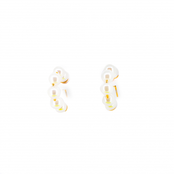 White Pearls Earring XL
