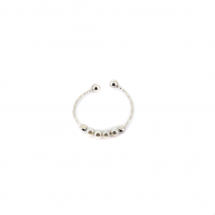 Silver Earring with pearls