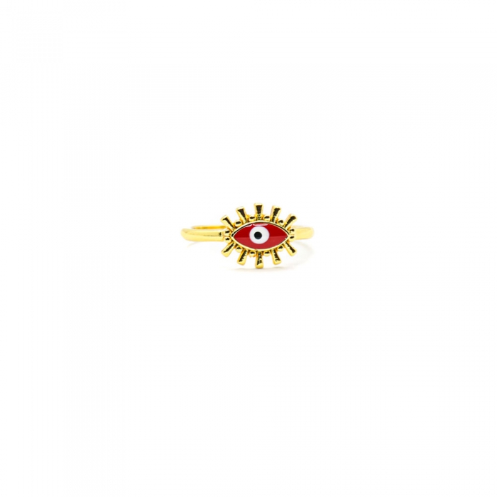 Gold Red Ring Eye