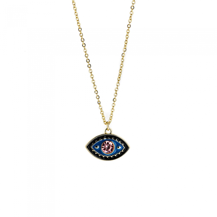 Necklace with Eye and Zirconia