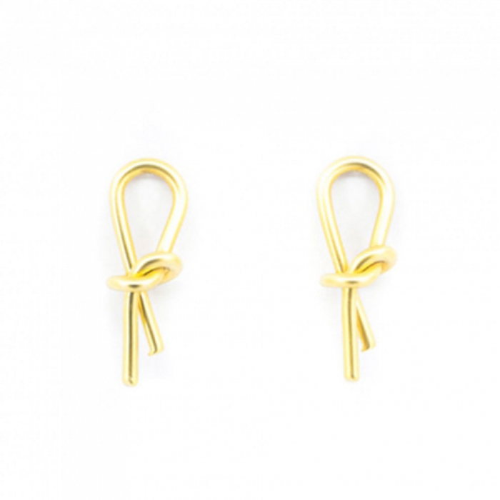 Knot Gold Earrings 