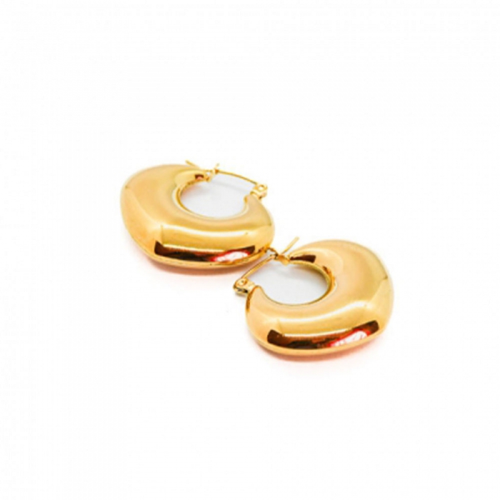 Heart Shape Gold Earring 