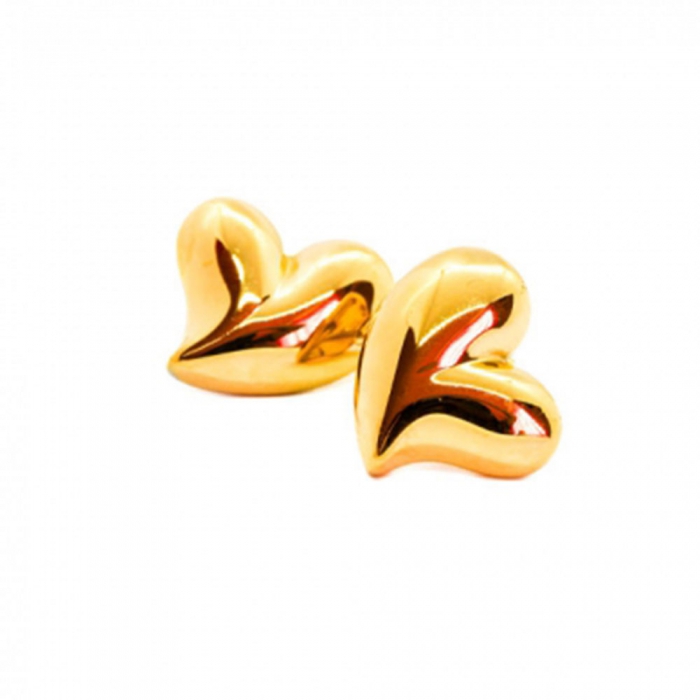 Gold Heart Earring