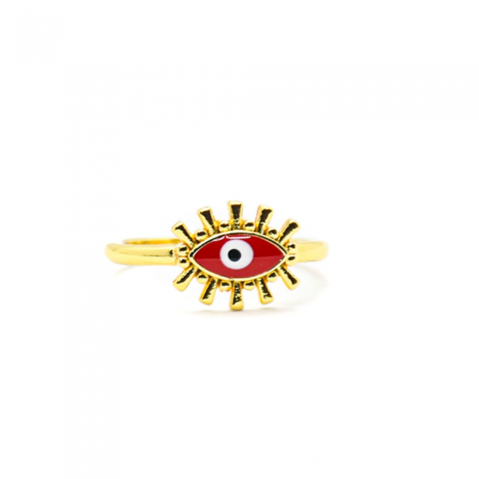 Gold Red Ring Eye