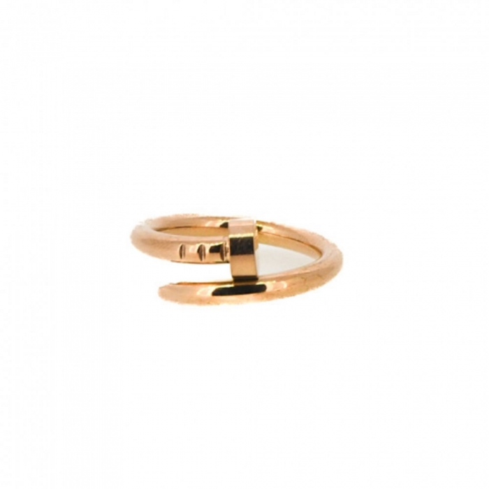 Rose Gold Nail Ring Size 6