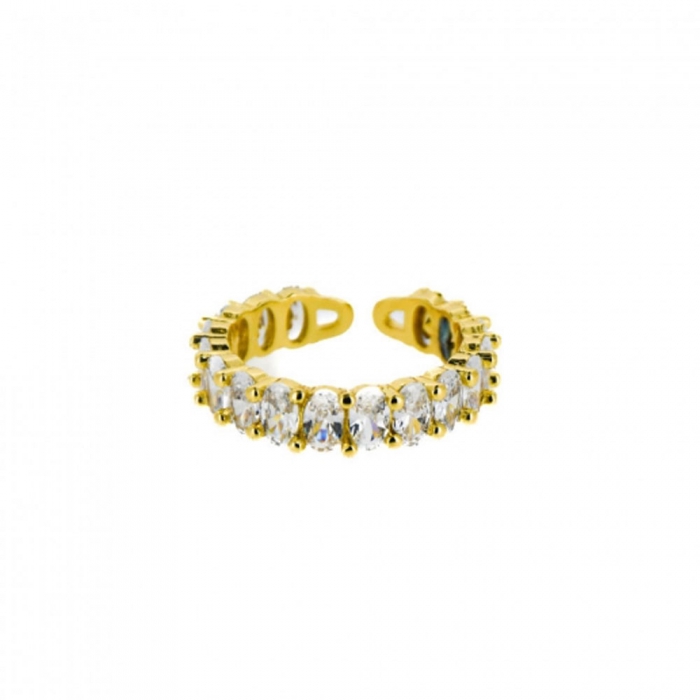 Gold Zirconia Ring