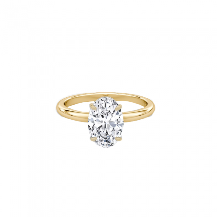 Oval Gold Moissanite Ring #5