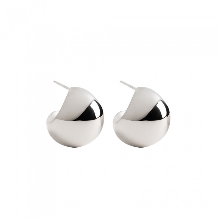 Silver Oval Drops
