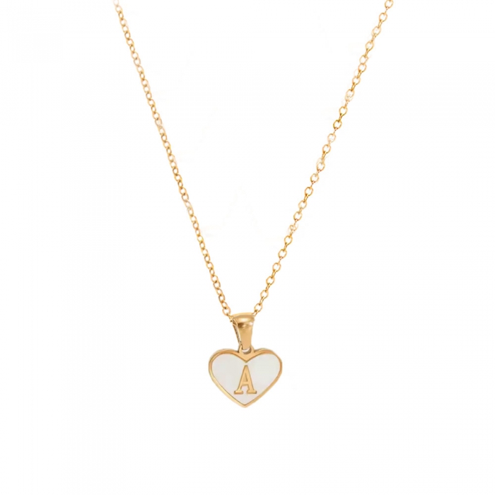 Heart Alphabet Necklace