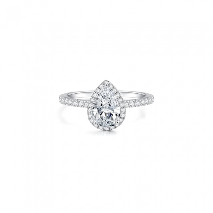 Oval Gold Moissanite Ring