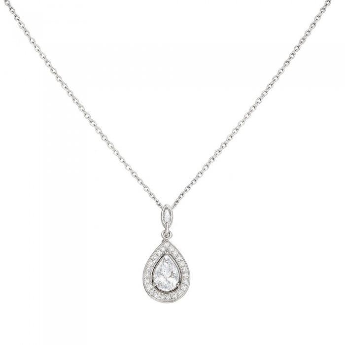 Tear Moissanite Necklace