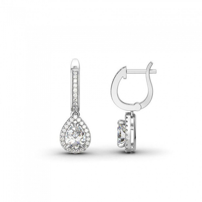 Tear Moissanite Earrings
