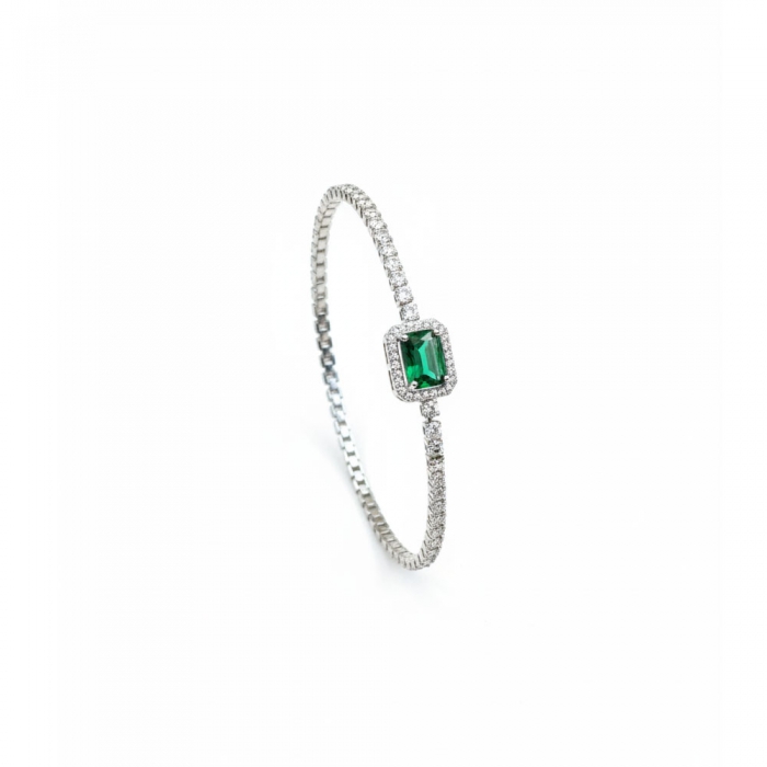 Emerald Moissanite Bracelet