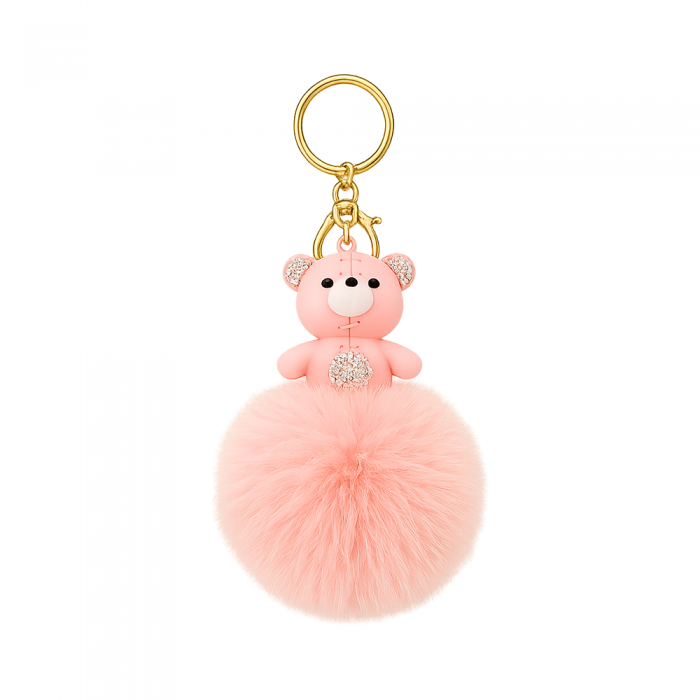 Oso Rosa Keychain