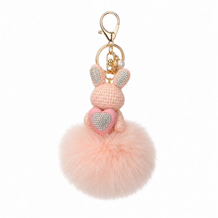 Conejo Rosa Keychain
