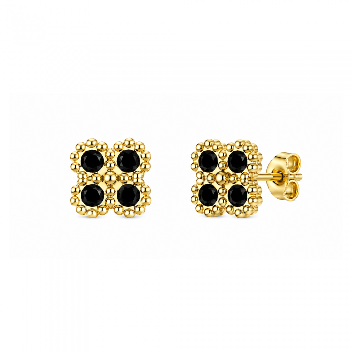 Studs de Flor Black