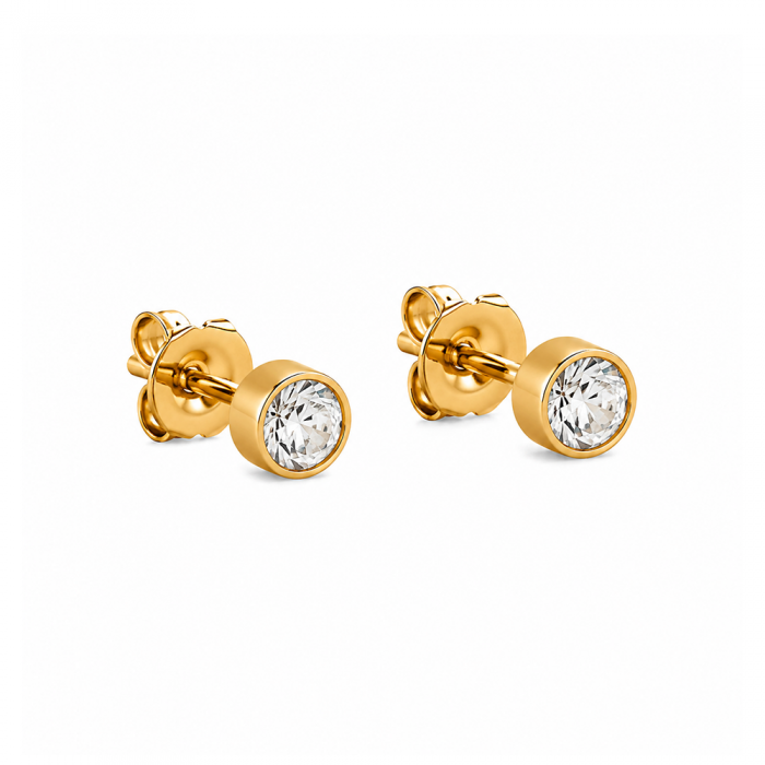 Crystal Gold Stud 5mm