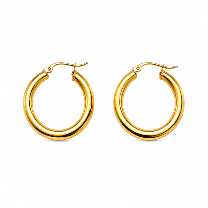 Chunky Gold Hoops