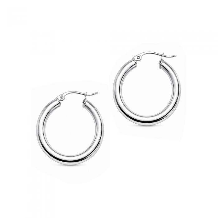 Silver Hoops