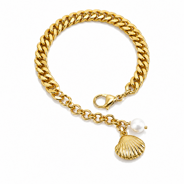 Seashell Charm Bracelet