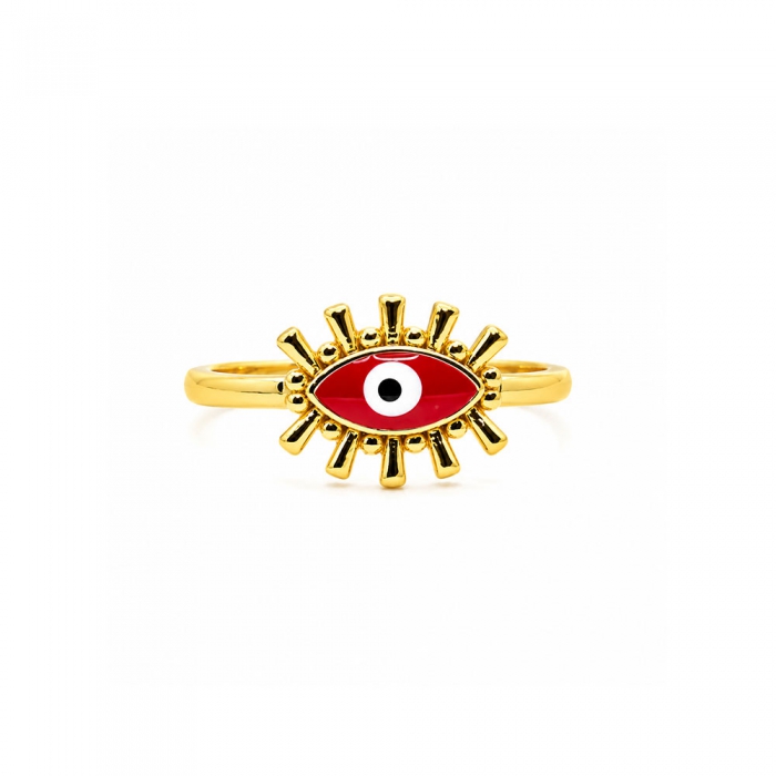 Gold Red Ring Eye