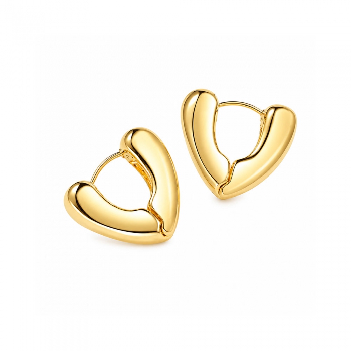 Golden Curve Hoops
