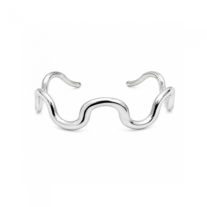 Silver Wavy Bracelet