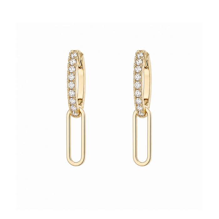 Élan Gold Moissanite Earrings