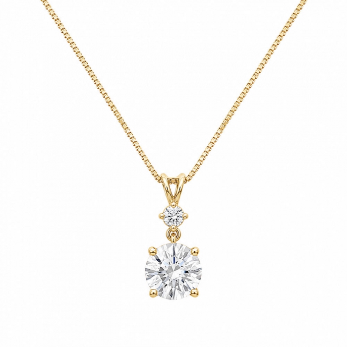 Round Diamond Necklace