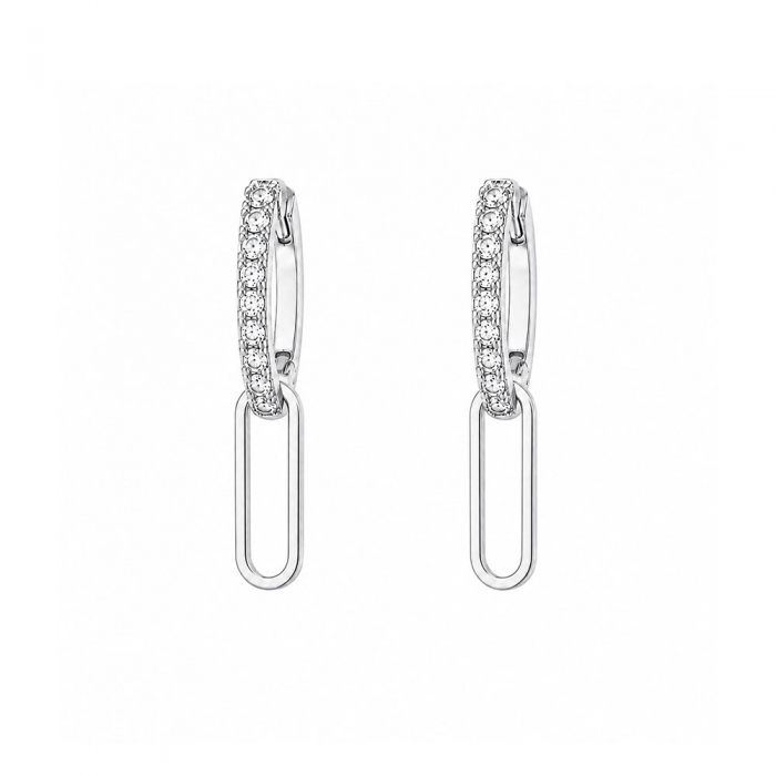 Élan Silver Moissanite Earrings