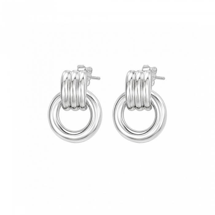  Silver Orbit Earrings