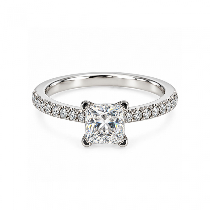 Princess Moissanite Ring
