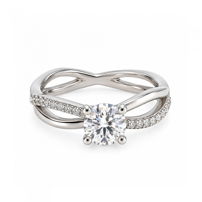 Infinity Moissanite Ring