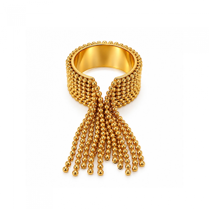 Golden Tassel Ring