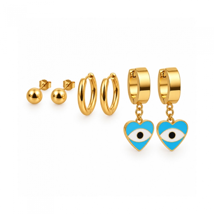 Gold Lucky Eye Set