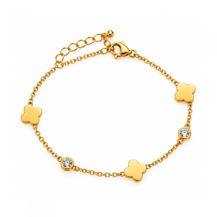 Cristal Black Clover Bracelet
